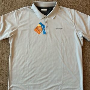 Columbia Men's Light Gray Polo Shirt